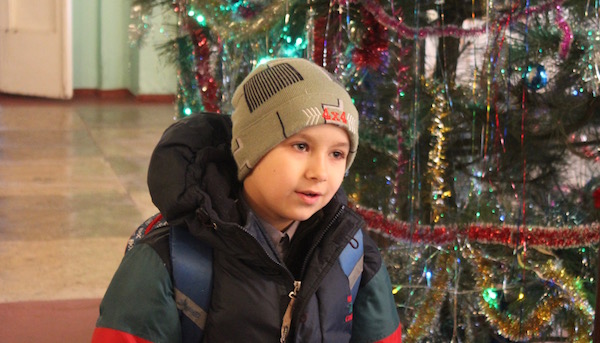 The boy who wants peace for Christmas