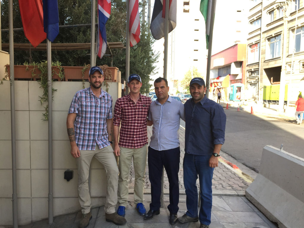 SoA’s Isaac, Gabe, and Zack meeting with Captain Dilgash in Erbil 